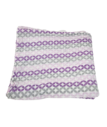 ADEN AND ANAIS SWADDLE MUSLIN COTTON BABY SECURITY BLANKET PURPLE PINK GREY - £26.18 GBP