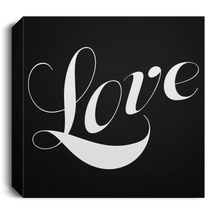 Deluxe Square Canvas 1.5in Frame "Love" white font - $24.75 - $128.69