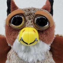 Feisty Pets Owl Dastardly Daniel Horned Owl Plush Changing Face Bird Fangs - £8.55 GBP