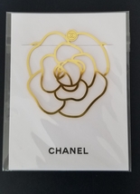 Chanel Camellia Shaped Bookmark Gold Metal NEW  - £20.03 GBP