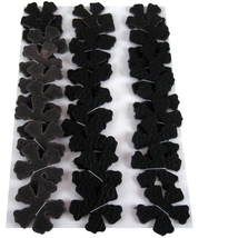 Leather Die Cut Flowers Black - £9.59 GBP