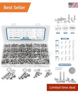 700-Piece Stainless Steel Nuts and Bolts Assortment - Ultimate Fastener Kit - $644.26 MXN