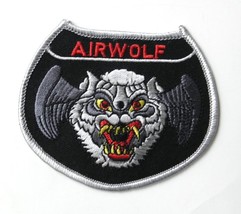 Usaf Air Force Airwolf Wolf Embroidered Patch 3 Inches - £4.39 GBP