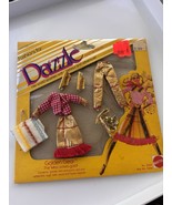 Vintage 1981 Mattel Dazzle Doll Fashion Set “Golden Gear” The West Strik... - $9.49