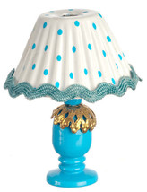 Blue Table LAMP-DIY Miniature Scale - £21.18 GBP