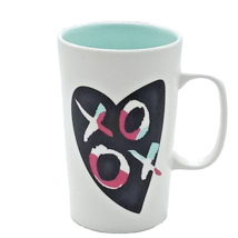 Starbucks 2015 Tall Coffee Cup XOXO Heart 16 oz Love Valentine Mug - $13.74