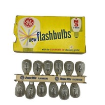 General Electric GE M3 Twelve 12 Clear Rhenium Flashbulbs in Original Bo... - $9.46