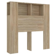 Modern Wooden Single Size 100cm Headboard Bed Storage Cabinet With Shelves Wood - £48.41 GBP+