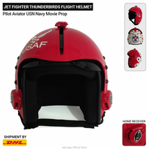 Jet Fighter Thunderbirds Flight Helmet Pilot Aviator USN Navy Movie Prop - £316.06 GBP