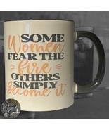 Fear the Fire White and Black Coffe Mug Drinkware - $20.58 CAD