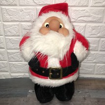 Vintage Rennoc Santakins Santa Claus Rubber Face Plush Doll Large 16&quot; 1982 - £15.11 GBP