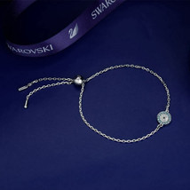 Authentic Swarovski Luckily Evil Eye Small Adjustable Bracelet in Rhodium - £41.24 GBP