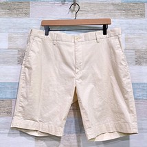 POLO Ralph Lauren 9&quot; Stretch Classic Fit Chino Shorts Beige Cotton Mens 36 - £29.59 GBP