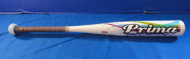 PRIMA EASTON ALUMINUM TEE BALL -10 WHITE BASEBALL BAT 25 INCHES FIRM GRIP - $22.94
