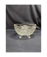 Crystal Bowl Footed 5.75” Stars Pinwheel Ruffled Edge, Home Decor Center... - $188.47 MXN