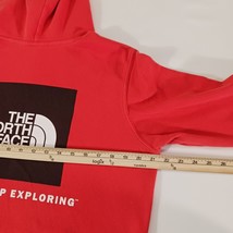 The North Face Mens Box NSE Pullover Red Cotton Blend Hoodie Sweatshirt Chest 43 image 8