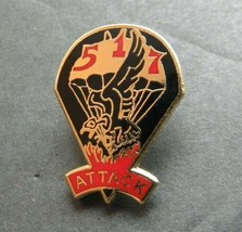 Army 517th Parachute Infantry Regiment Pir Lapel Pin Badge 3/4 X 1 Inch - £4.50 GBP