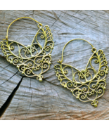 Tribal hoop earrings, hoop earrings, ethnic hoop earrings (E889) - £13.58 GBP