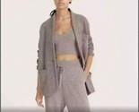 J Crew Merino Wool Alpaca Blend Cocoon Sweater Blazer Grey Women’s Size ... - £30.36 GBP