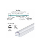 CRL Translucent Vinyl Bulb Seal 7/32&quot; Gap - 95 in long - 5 Pack - $866.82 MXN