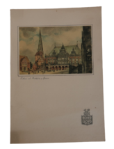 Vtg Nordduetscher Lloyd S.S. Bremen Lunch Menu 1935 German Liner Ephemera Art - £19.65 GBP