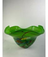 Beautifully Designed Glass Decorative Crafted Bowl Length 23,12 - £149.41 GBP
