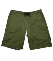 Aeropostale Men Size M (Measure 33x9) Green Elastic Waist Pull On Shorts - £7.19 GBP