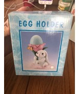 Vintage Super Cute Easter Holiday Rabbits Egg Holder Ships N 24h - $30.20