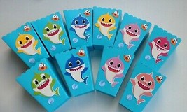 Baby Shark Party Favors - popcorn-candy boxes - birthday - baby shower S... - £10.89 GBP