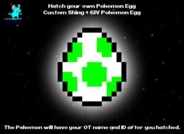 Custom Pokemon Egg ✨ Shiny 6IV ✨ Hatch your own egg - Your Own OT ID - Pick Game - £1.58 GBP
