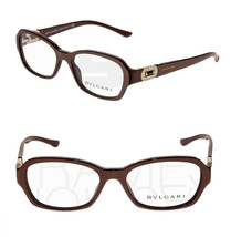 Bvlgari Art Deco 4071 Brown Pearl Rx Luxury Eyeglasses BV4071B Rhinestone 51mm - £128.49 GBP