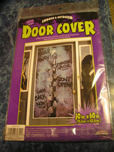 Indoor &amp; Outdoor Enter If You Dare Zombie Door Cover 30 In. X 60 In. Halloween - £5.58 GBP