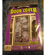 Indoor &amp; Outdoor Enter If You Dare Zombie Door Cover 30 In. X 60 In. Hal... - £5.48 GBP