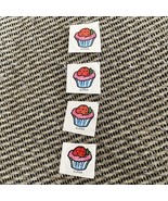 4 Vintage 80s Scratch &amp; Sniff Stickers Strawberry Scent Cupcake Sticker - $10.92 CAD