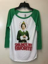 Ripple Junction Elf Movie &#39;Smiling&#39;s My Favorite&#39; 3/4 Sleeve Top, Size XS, EUC - £9.26 GBP