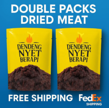 5 Packs Beef Dendeng Nyet Berapi – Spicy Malaysian Dried Meat by Khairul... - $98.85
