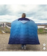 Below Zero Blanket Blue Wearable Hood Water-Resistant Camping Sporting E... - $77.34 CAD