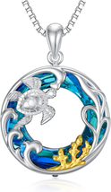 Mothers Day Gifts Basket for Mom Wife, Sea Turtle Necklace Celtic Knot Pendant O - £56.61 GBP