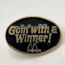 McDonald’s Goin’ With A Winner Employee Crew Fast Food Enamel Lapel Hat Pin - $5.95