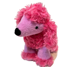 Manhattan Toy Plush Beanie Pink Furry Poodle Dog Stuffed Animal 8&quot; - £8.55 GBP