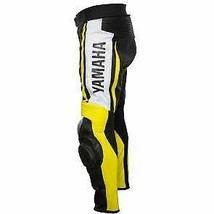 YAMAHA MENS RACING MOTORCYCLE LEATHER ARMOURED TROUSER MOTORBIKE LEATHER... - $179.00