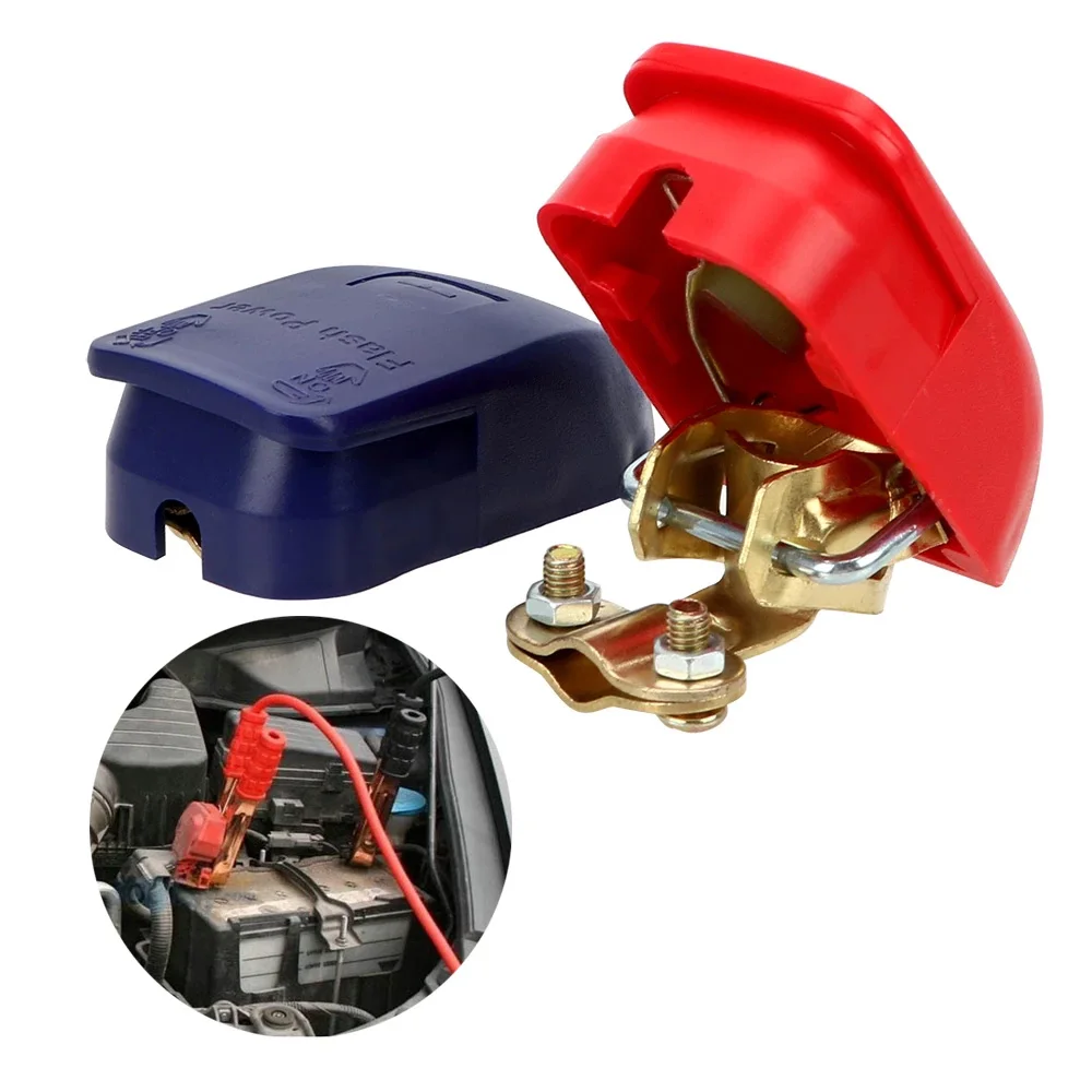 1 Pair Battery Terminals Clamps 12V Quick Release Car Accessories Universal Fo - £11.48 GBP