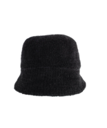 Vintage 90s Streetwear Blank Textured Knit Bucket Hat Cap Black Womens O... - $43.73 CAD