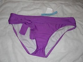 Antonio Melani new Womens Purple Tie Waist Small Bikini Bottoms Bathing ... - £35.03 GBP