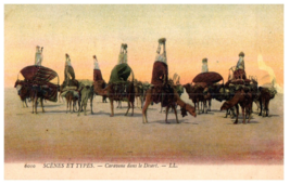 Caravan in the Desert Egypt Postcard - £16.98 GBP