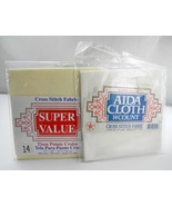 Super Value 14 Count Aida Cross Stitch Fabric - White 12&quot; x 18&quot; - £3.67 GBP
