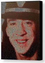 Stevie Ray Vaughan Song List Incredible Mosaic Framed Print Limited Edition +COA - £15.42 GBP