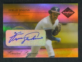 2005   FERGIE  JENKINS   AUTH  AUTOGRAPH   5 OF 50   PLAYOFF  # LL-34   !! - $24.99