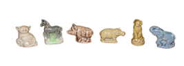 Lot 6x Wade Whimsies Horse Lemur Elephant Hippo Hog Tiger Mini England F... - £12.90 GBP