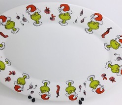 Serving Plater Oval DR.SEUSS The Grinch Who Stole Christmas  13.75&quot;  X 9... - £27.61 GBP